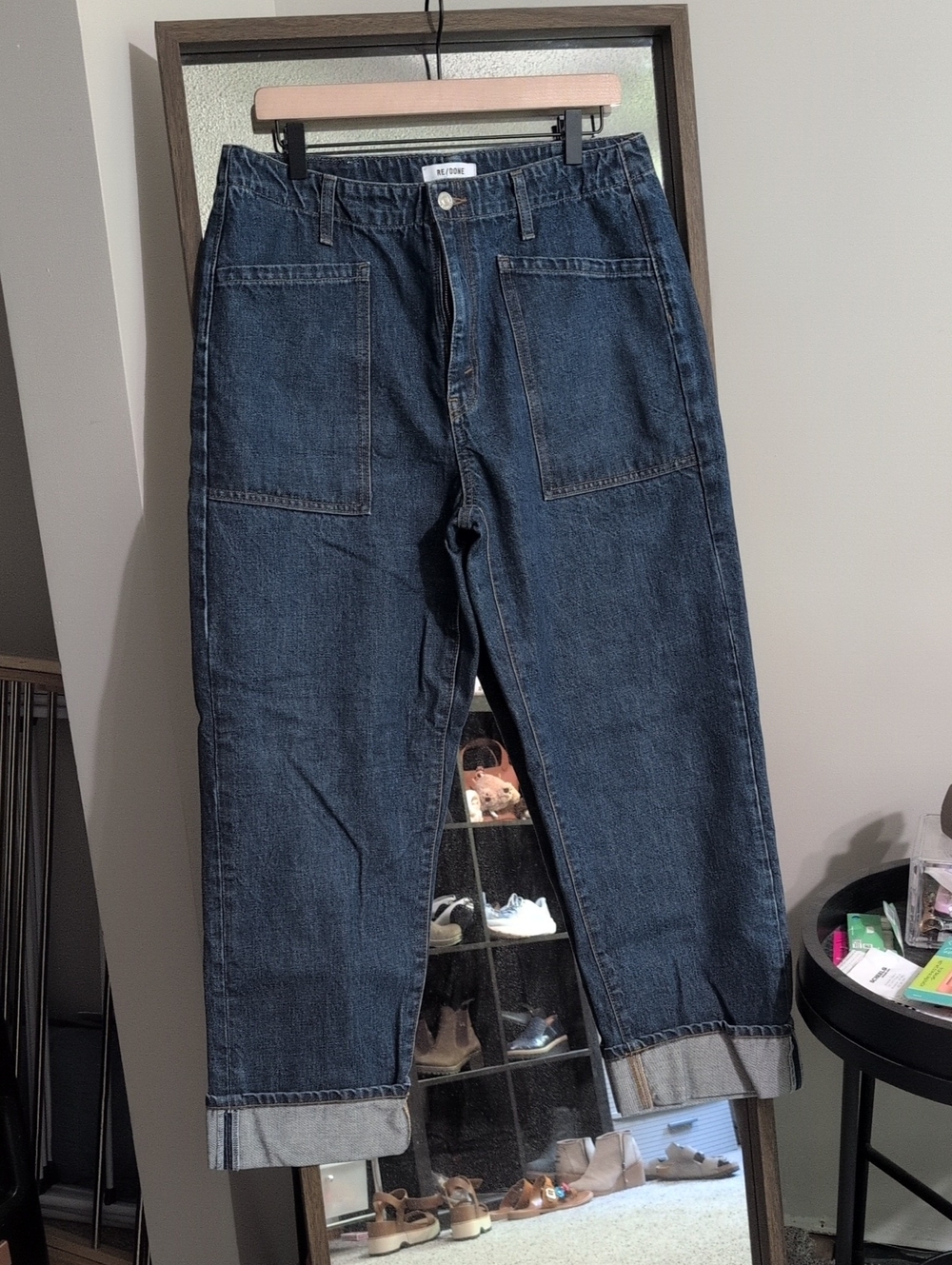 Re/Done Dark Blue Straight Carpenter Jeans